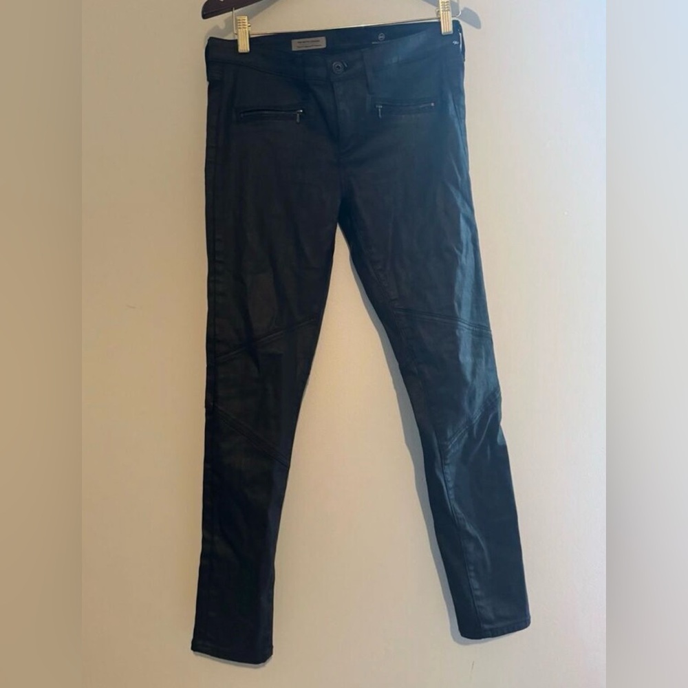 LIKE NEW AG black coated jeans